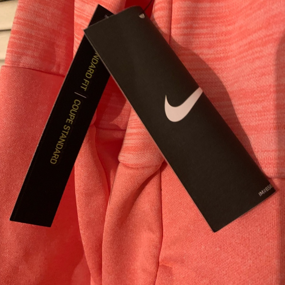 Nike Pink Hoodie with Yellow Swoosh - Picture 3 of 4